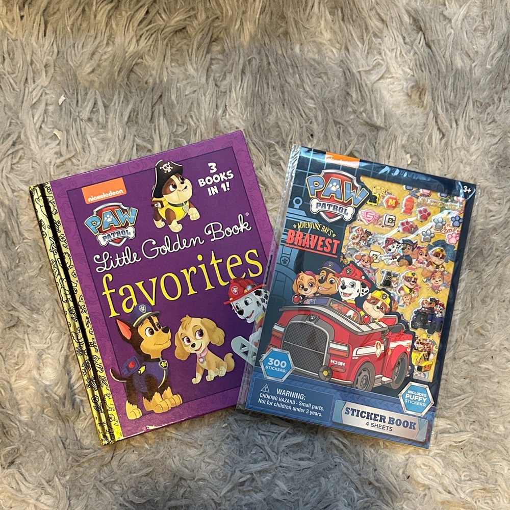 Paw Patrol Little Golden Book Favorites and Sticker Book